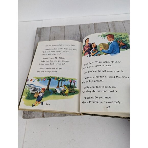 The ABC Up The Street And Down 1958 Basic Reader 160 Pgs. Hard Cover Illustrated - Picture 11 of 13